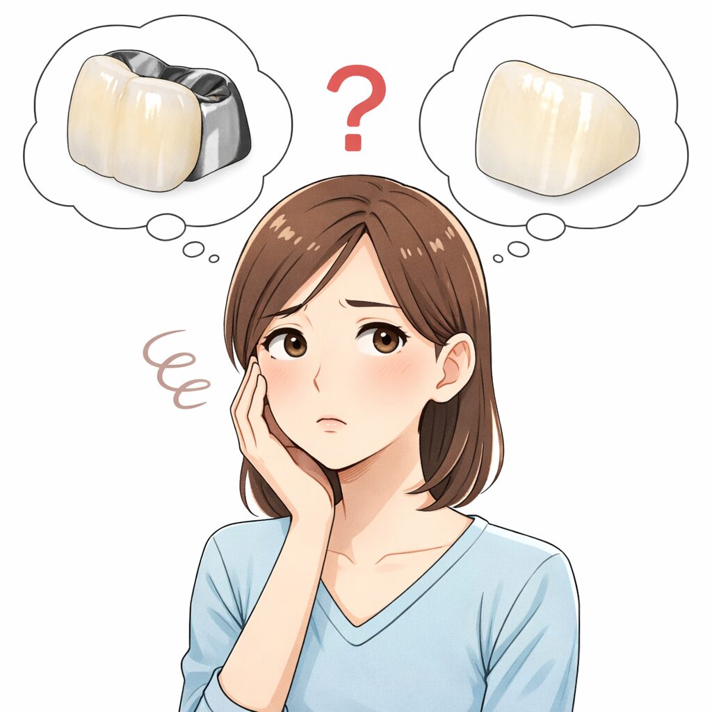 被せ物の種類ってなにがあるの？